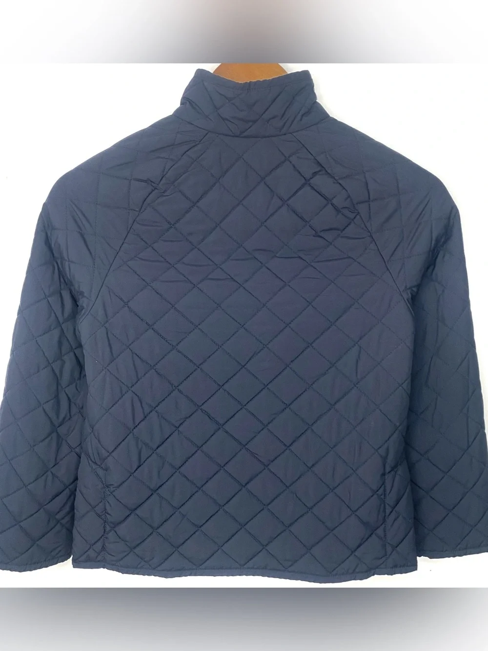 Polo Ralph Lauren Navy Blue Quilted Puffer Jacket Embroidered Logo Size Small 8